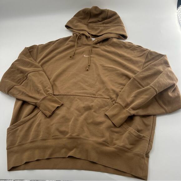 Nike Sportswear Everyday Modern Fleece Hoodie in Brown Women’s - Picture 2 of 8